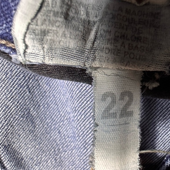 Lee Vintage Dark Wash Mid Rise Straight Leg Denim Jeans Size 22 - Picture 5 of 7